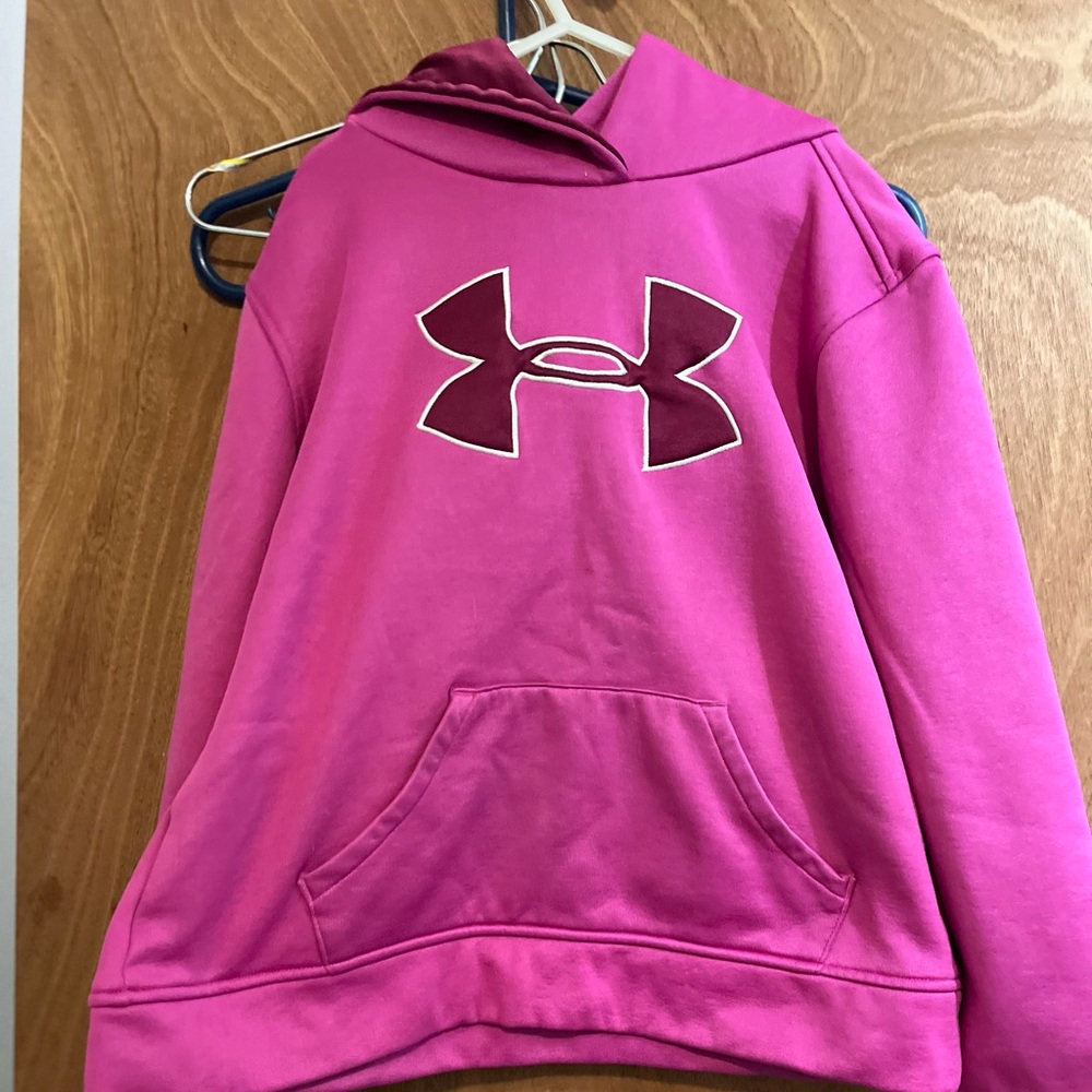 Girl’s size XL size 14 / 16 Under Armour Pink Hoodie